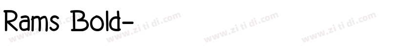 Rams Bold字体转换